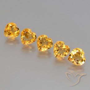 Achetez naturel 5.26ct Or orange foncé Citrine gems, Forme de coeur, En provenance Brésil chez GemSelect. En stock, livraison internationale!