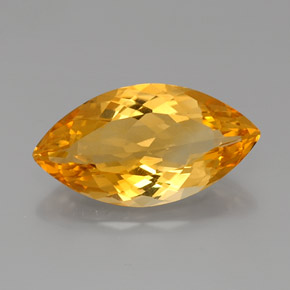 Citrine Jaune doré naturelle Marquise, 9.00 ct, VVS-VS