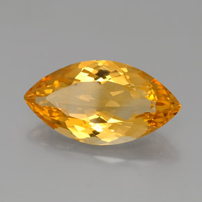 Citrine Jaune doré naturelle Marquise, 9.00 ct, VVS-VS