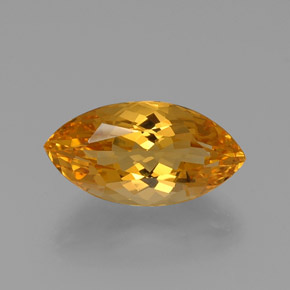 Citrine Jaune doré naturelle Marquise, 10.83 ct, VVS