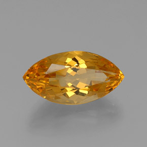 Citrine Jaune doré naturelle Marquise, 10.83 ct, VVS