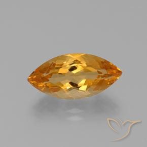 Citrine Or orange foncé naturelle Marquise, 6.65 ct, VVS-VS