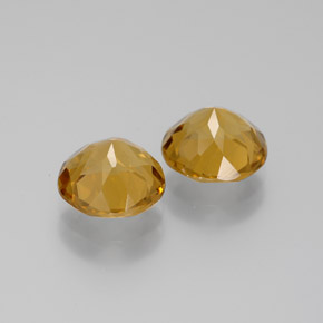 Achetez naturel 4.45ct Jaune doré Citrine gems, Coupe roude, En provenance Brésil chez GemSelect. En stock, livraison internationale!