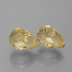 Achetez naturel 8,83ct or moyen citrine gems, briolette, en provenance brésil chez gemselect. en stock, livraison internationale!