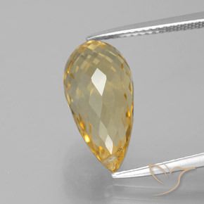 6.05ct Naturel Or Citrine, Briolette, VVS-VS