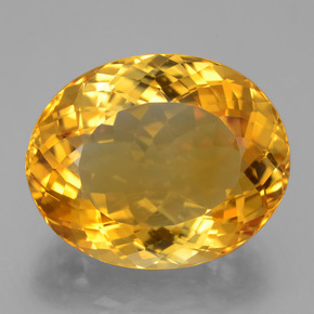Citrine Or orange foncé naturelle Coupe ovale, 21.65 ct, VVS-VS