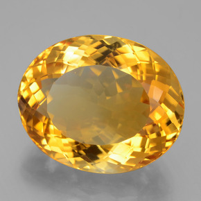 Citrine Or orange foncé naturelle Coupe ovale, 21.65 ct, VVS-VS