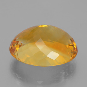 Citrine Or orange foncé naturelle Coupe ovale, 21.65 ct, VVS-VS