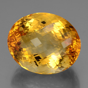 Citrine or naturelle coupe ovale, 47,50 ct, VVS