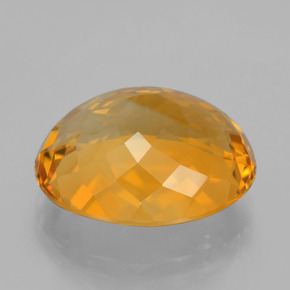 Citrine Or orange foncé naturelle Coupe ovale, 14.33 ct, VVS