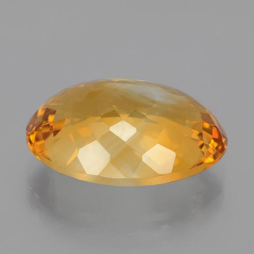 Citrine doré naturelle coupe ovale, 13,42 ct, VVS