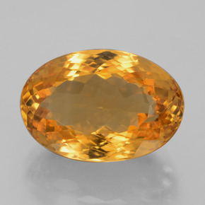 Citrine Or orange foncé naturelle Coupe ovale, 13.02 ct, VVS