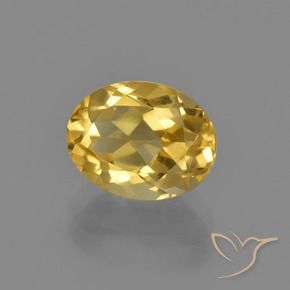 Citrine Doré naturelle ovale, 2.03 ct, VS