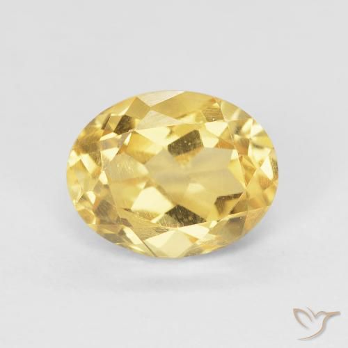 Citrine Or naturelle ovale, 2.12 ct, VVS-VS