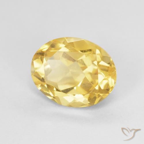 Citrine Or naturelle ovale, 2.12 ct, VVS-VS