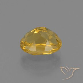 Citrine Orange doré profond naturelle ovale, 2.09 ct, VVS-VS