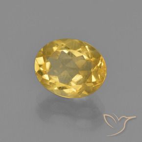 Citrine Orange Doré naturelle ovale, 1.89 ct, VVS-VS