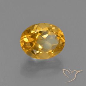 Citrine Doré foncé naturelle ovale, 2.08 ct, VVS-VS