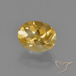 Citrine Orange Doré naturelle ovale, 1.85 ct, VS