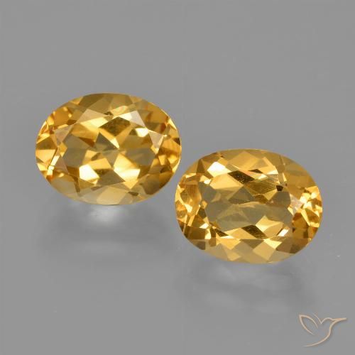 Achetez naturel 3.35ct Orange doré profond Citrine gems, Coupe ovale, En provenance Brésil chez GemSelect. En stock, livraison internationale!