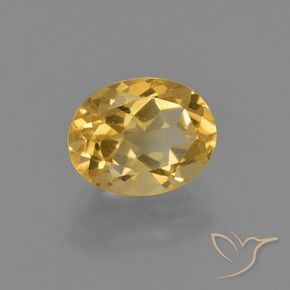 Citrine Or moyen naturelle ovale, 1.90 ct, VVS-VS