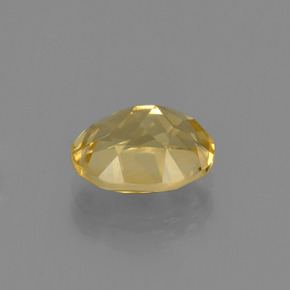 Citrine doré naturelle coupe ovale, 1,72 ct, VS
