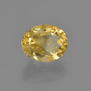 Citrine Doré léger naturelle Coupe ovale, 2.09 ct, VVS-VS