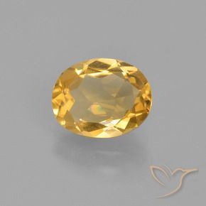 Citrine Doré naturelle ovale, 1.45 ct, VS