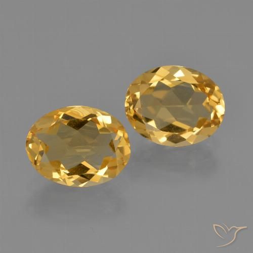 3.26ctw Naturel Orange doré profond Citrine, ovale, VVS