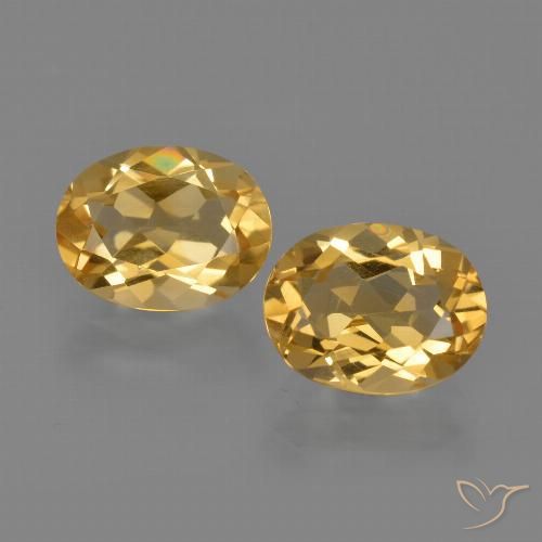 3.61ctw Naturel Doré Citrine, ovale, VVS-VS