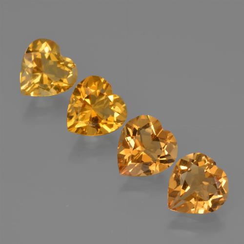 Achetez naturel 3,62ct doré citrine gems, forme de coeur, en provenance brésil chez gemselect. en stock, livraison internationale!