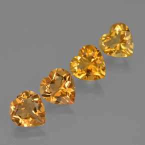 Achetez naturel 3,62ct doré citrine gems, forme de coeur, en provenance brésil chez gemselect. en stock, livraison internationale!