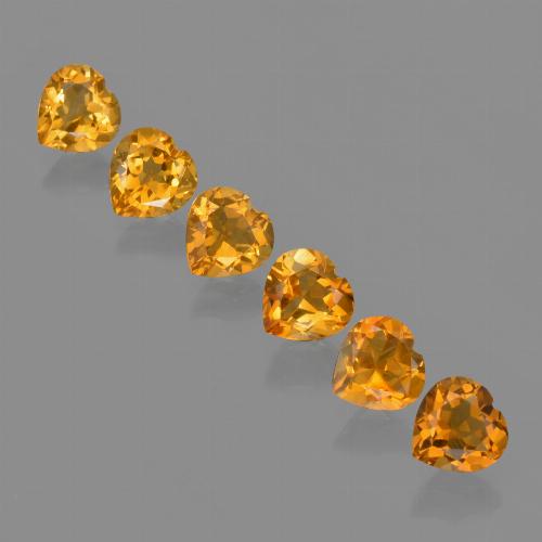 Achetez naturel 5.49ct Or Citrine gems, Forme de coeur, En provenance Brésil chez GemSelect. En stock, livraison internationale!