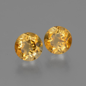 Achetez naturel ct Jaune doré Citrine gems, Coupe roude, En provenance Brésil chez GemSelect. En stock, livraison internationale!