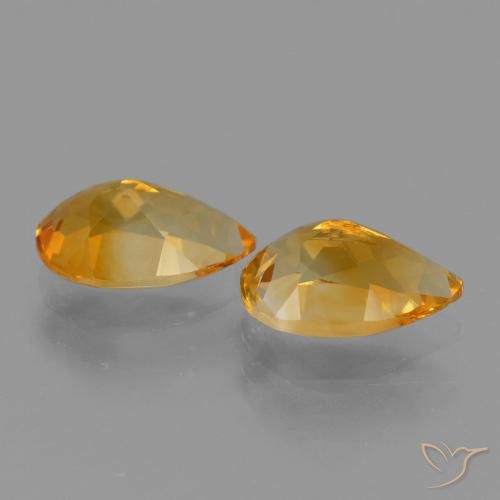Shop natural 2.38ct Doré-orange foncé Citrine gems, En forme de poire, from Brésil at GemSelect. In stock, global shipping!
