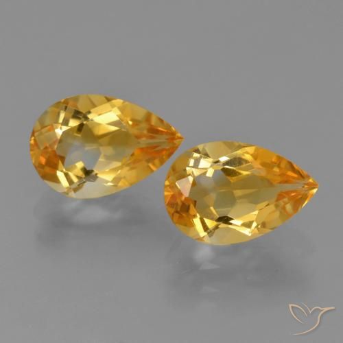 Shop natural 2.33ct Doré-orange foncé Citrine gems, En forme de poire, from Brésil at GemSelect. In stock, global shipping!