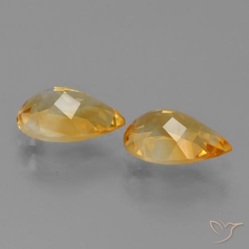 Shop natural 2.33ct Doré-orange foncé Citrine gems, En forme de poire, from Brésil at GemSelect. In stock, global shipping!