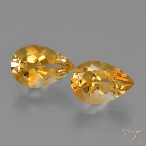 Achetez naturel 2,37ct doré citrine gems, en forme de poire, en provenance brésil chez gemselect. en stock, livraison internationale!