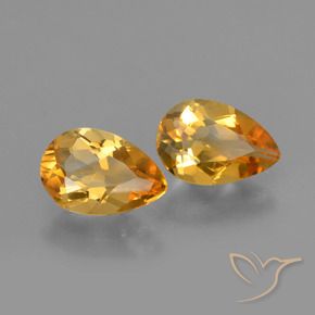 Shop natural 2.23ct Orange-or moyen-léger Citrine gems, En forme de poire, from Brésil at GemSelect. In stock, global shipping!