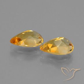 Shop natural 2.23ct Orange-or moyen-léger Citrine gems, En forme de poire, from Brésil at GemSelect. In stock, global shipping!
