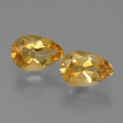 Achetez naturel 2,26ct doré citrine gems, en forme de poire, en provenance brésil chez gemselect. en stock, livraison internationale!