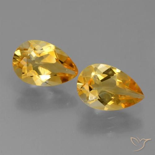 Shop natural 2.17ct Doré-orange foncé Citrine gems, En forme de poire, from Brésil at GemSelect. In stock, global shipping!
