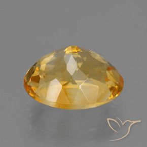 Citrine Or orange foncé naturelle ovale, 3.89 ct, VVS-VS
