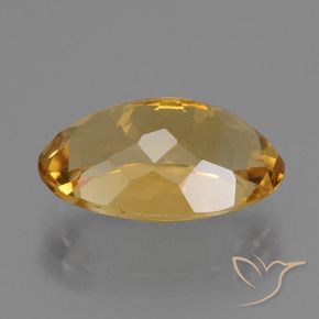 Citrine Doré foncé naturelle ovale, 4.96 ct, VVS-VS