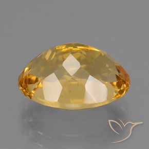 Citrine Doré moyen-foncé naturelle ovale, 4.83 ct, VVS