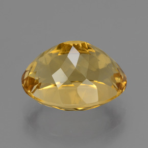 Citrine Orange doré profond naturelle Coupe ovale, 7.57 ct, VVS