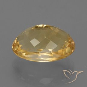 Citrine Doré moyen-foncé naturelle ovale, 7.95 ct, VVS