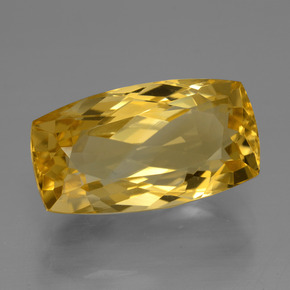 Citrine Doré naturelle Coupe coussin, 7.47 ct, VVS