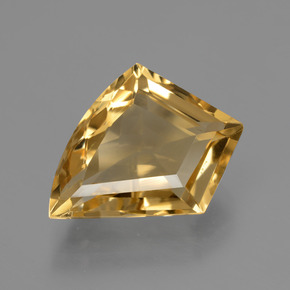 Citrine Jaune doré naturelle Forme fantaisie, 5.78 ct, VVS-VS