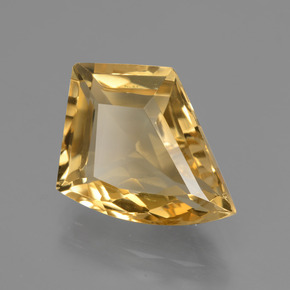 Citrine Jaune doré naturelle Forme fantaisie, 5.78 ct, VVS-VS